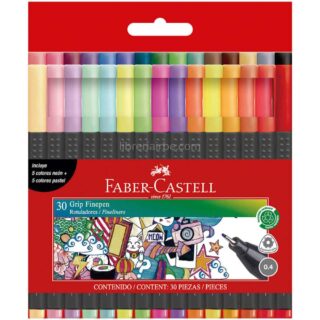 Set 30 Micropuntas Faber-Castell Grip Finepen