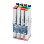 Estuche Rígido con 12 Marcadores COPIC Sketch