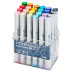 Estuche Rígido con 24 Marcadores COPIC Sketch - Set Manga Illustration