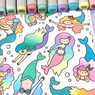 Marcadores COPIC Ilustración Doodle