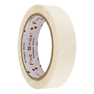 Rollo Cinta Adhesiva Masking de Papel Five Stick 1- (24 mm) 26 Yardas