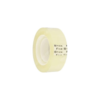 Rollo Cinta Adhesiva Transparente Five Stick (17 mm) 25 Yardas
