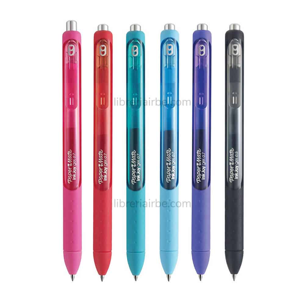 Set 6 Bolígrafos Retráctiles Paper Mate Inkjoy Gel Colores