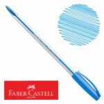 Bolígrafo Faber-Castell Trilux 032 Medium Celeste Nuevo