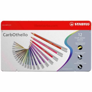 Estuche Metálico 12 Lápices Tiza Pastel STABILO CarbOthello Lata