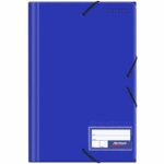 Folder con Liga Plástico Tamaño Oficio Artesco Azul