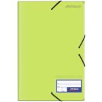Folder con Liga Plástico Tamaño Oficio Artesco Verde Limón