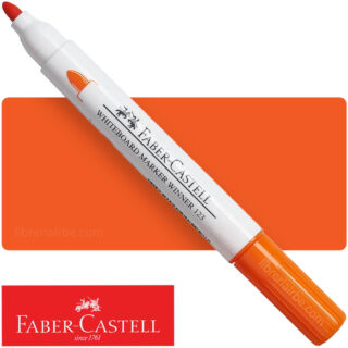 Marcador de Agua, para Pizarra Blanca, Faber-Castell, Winner 123 - Naranja