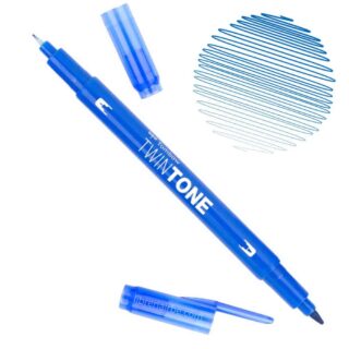 Rotulador Acuarelable Doble Punta Tombow Twintone - Blue 15