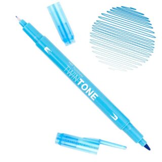 Rotulador Acuarelable Doble Punta Tombow Twintone - Light Blue 13