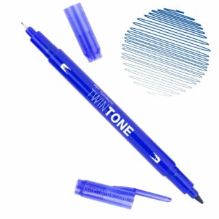 Rotulador Acuarelable Doble Punta Tombow Twintone - Prussian Blue 17