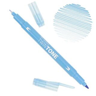 Rotulador Acuarelable Doble Punta Tombow Twintone - Sax Blue 83