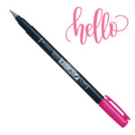 Rotulador Punta Pincel Tombow Fudenosuke Hard - Rosa 22