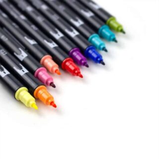 Set 10 Marcadores Tombow Dual Brush Pens – Paleta Retro Puntas