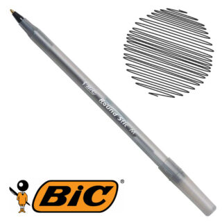 Bolígrafo BIC Round Stic Medium Negro