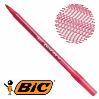 Bolígrafo BIC Round Stic Medium Rojo