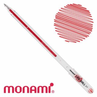 Bolígrafo Monami Line Ball 0.7 Rojo