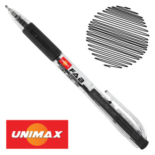 Bolígrafo Retráctil UNIMAX FAB 0.5 Negro