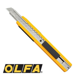 Cortador Estándar con Cuchilla 9 mm y Mango de Goma OLFA Modelo A-2