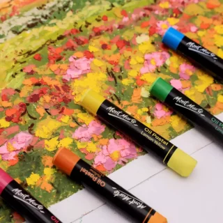 Crayones Oleo Pastel Pasteles al Oleo Mont Marte Signature en Estuche de Metal Set de 36 Vista Librería IRBE Cochabamba Bolivia