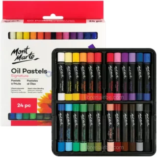 Crayones Óleo Pastel, Pasteles al Óleo, Oil Pastel, Mont Marte Signature, Set de 24 Colores