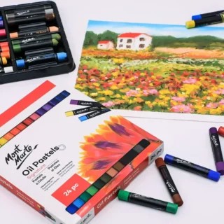 Crayones Oleo Pastel Pasteles al Oleo Oil Pastel Mont Marte Signature Set de 24 Colores Vista Librería IRBE Cochabamba Bolivia