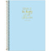 Cuaderno Anillado Carta Tilibra Happy con 80 Hojas Cuadriculadas -Smile- Azul Pastel