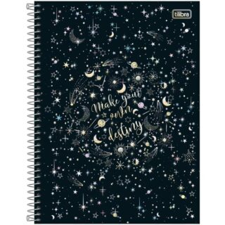 Cuaderno Anillado Carta Tilibra Magic con 80 Hojas Cuadriculadas “Make your only destiny”