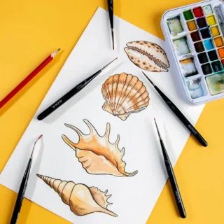 Pinceles Delineadores para Pequenos Detalles Mont Marte Signature Set de 5 Piezas Uso Librería IRBE Cochabamba Bolivia