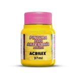 Pintura para Artesanía Acrilex 37 ml - Amarillo Limón 504