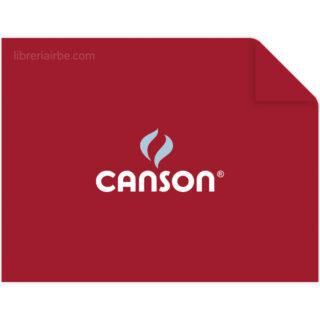 Pliego Cartulina CANSON Colorline (50 x 65 cm) Rojo