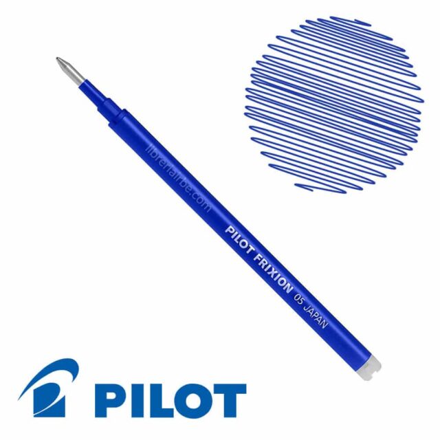 Repuesto Bolígrafo Gel Borrable PILOT FriXion 0.5 Azul