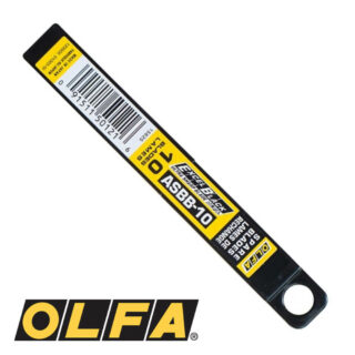 Set 10 Cuchillas 9 mm de Repuesto OLFA Excel Black Modelo ASBB-10