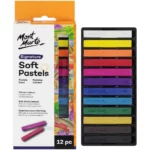 Tizas Pastel Blandas, Mont Marte Signature, Set de 12 Colores