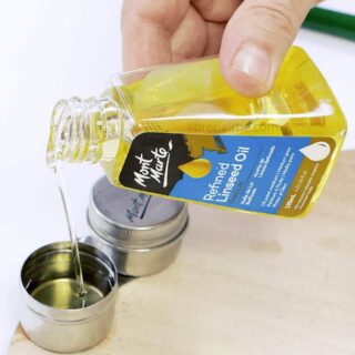 Aceite de Linaza Refinado Mont Marte Premium 125 ml Uso