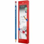 Caja 12 EcoLápices Negros Hexagonales de Grafito HB Faber-Castell 1210 Presto