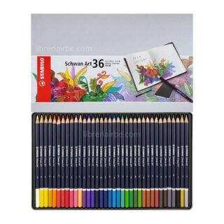 Estuche Metálico con 36 Lápices de Color Artísticos STABILO Schwan Art