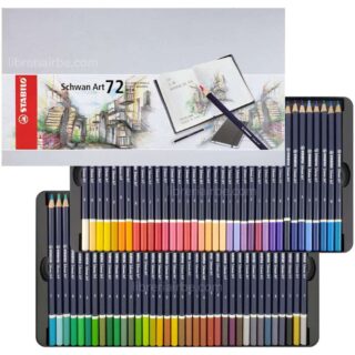 Estuche Metálico con 72 Lápices de Color Artísticos STABILO Schwan Art