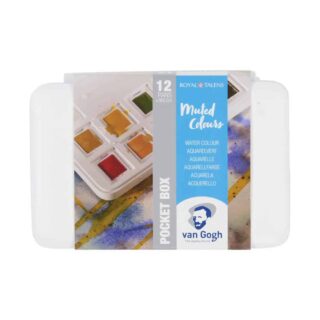 Estuche de Acuarelas Van Gogh en Tonos Tenues con 12 Colores en Medias Pastillas