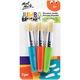 Pinceles Grandes, Jumbo, Mont Marte Kids, Set de 3 Piezas