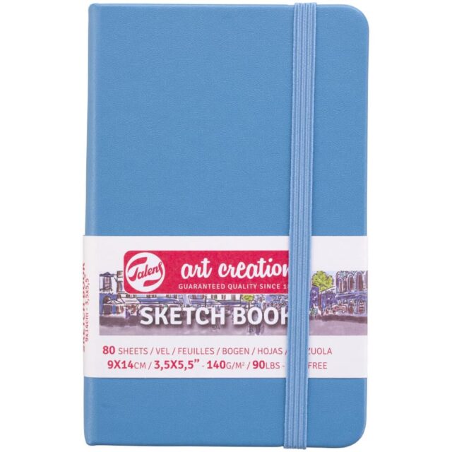 Sketchbook Talens Art Creation con 80 Hojas de 140 g (9 x 14 cm) Azul Lago