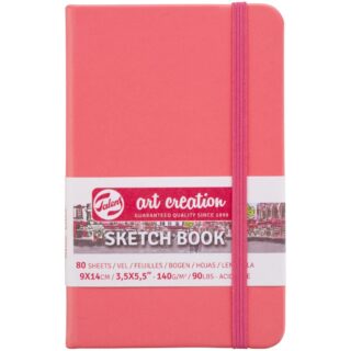 Sketchbook Talens Art Creation con 80 Hojas de 140 g (9 x 14 cm) Rojo Coral
