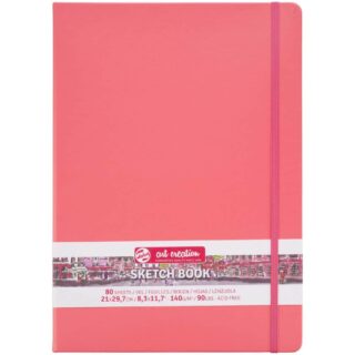 Sketchbook Talens Art Creation con 80 Hojas de 140 g Tamaño Carta Rojo Coral