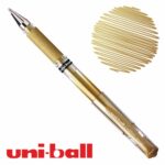 Bolígrafo Gel uni-ball Signo Broad UM-153 Dorado Metálico