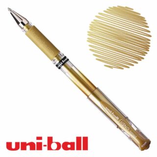 Bolígrafo Gel uni-ball Signo Broad UM-153 Dorado Metálico