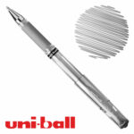 Bolígrafo Gel uni-ball Signo Broad UM-153 Plateado Metálico