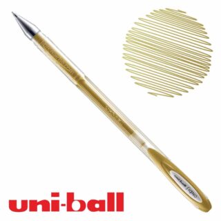 Bolígrafo Gel uni-ball Signo Noble Metal Dorado Metálico