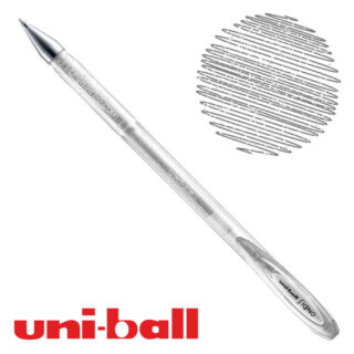 Bolígrafo Gel uni-ball Signo Sparkling Glitter Plateado