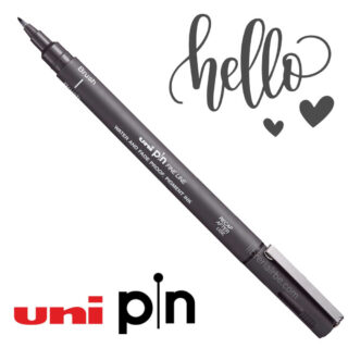 Estilógrafo de Dibujo uni PIN Fine Line Gris Oscuro Brush Pincel