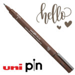Estilógrafo de Dibujo uni PIN Fine Line Sepia Brush Pincel